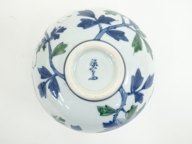 道具 ] - 道具 有田焼 源右衛門窯造 染錦鉄線花花瓶（共箱） | ネット